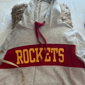 Gray and Red 'Rockets' Hoodie